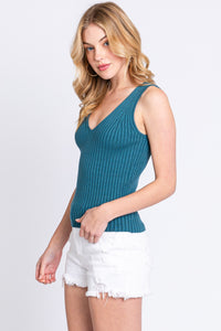 Ribbed Basic Sweater Tank MORE COLORS