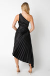 A Night to Remember One Shoulder Dress in Black