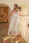 South of the Border Embroidered White Dress
