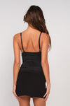 Solid Lace Trim Cami In Black