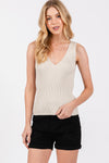 Ribbed Basic Sweater Tank MORE COLORS