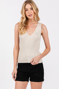 Ribbed Basic Sweater Tank MORE COLORS