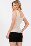 Ribbed Basic Sweater Tank MORE COLORS