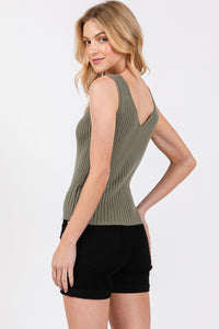 Ribbed Basic Sweater Tank MORE COLORS