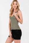 Ribbed Basic Sweater Tank MORE COLORS