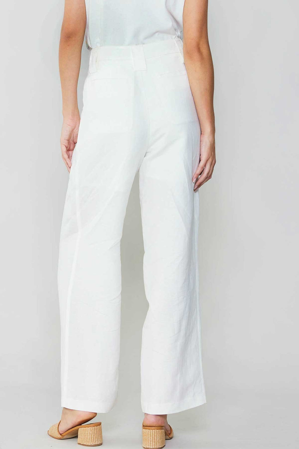 Summer in the city Wide Leg Pants in White