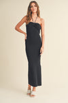 Knit Wit Maxi Dress in Black