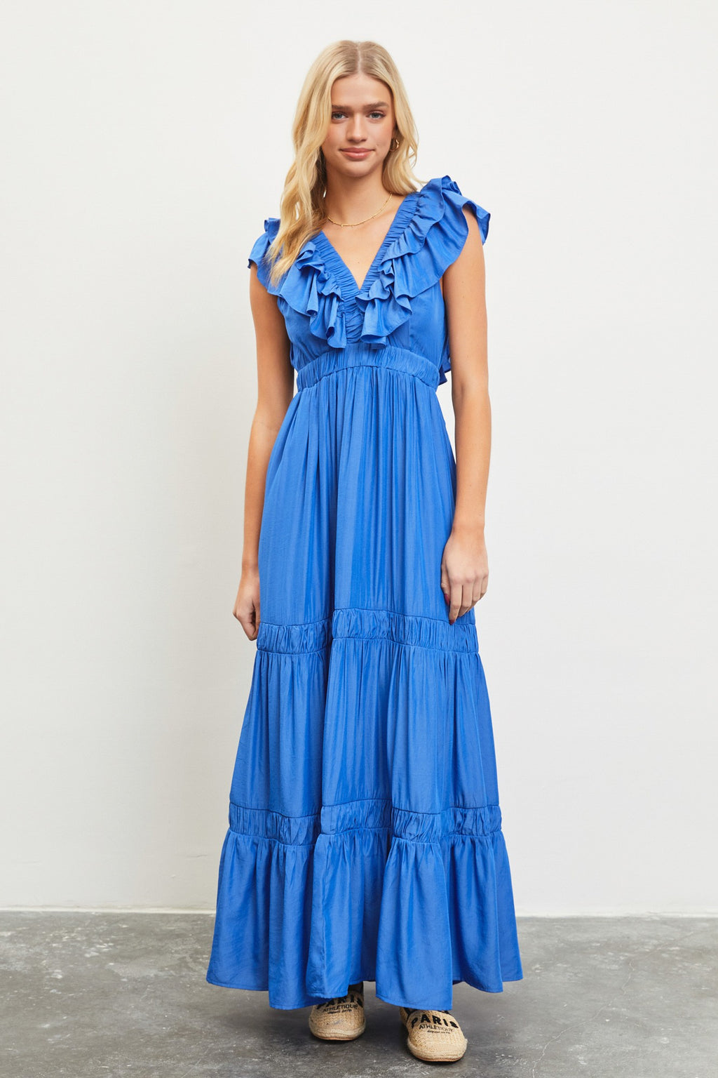 Blue Nile Ruffle Dront Dress