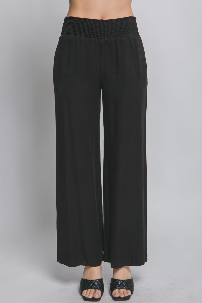 Walk in the Park Wide Leg Pants in Black