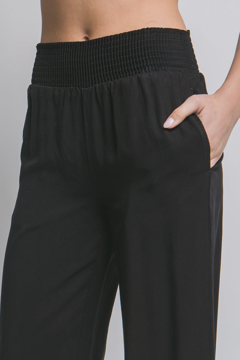 Walk in the Park Wide Leg Pants in Black