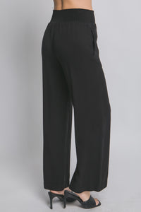 Walk in the Park Wide Leg Pants in Black