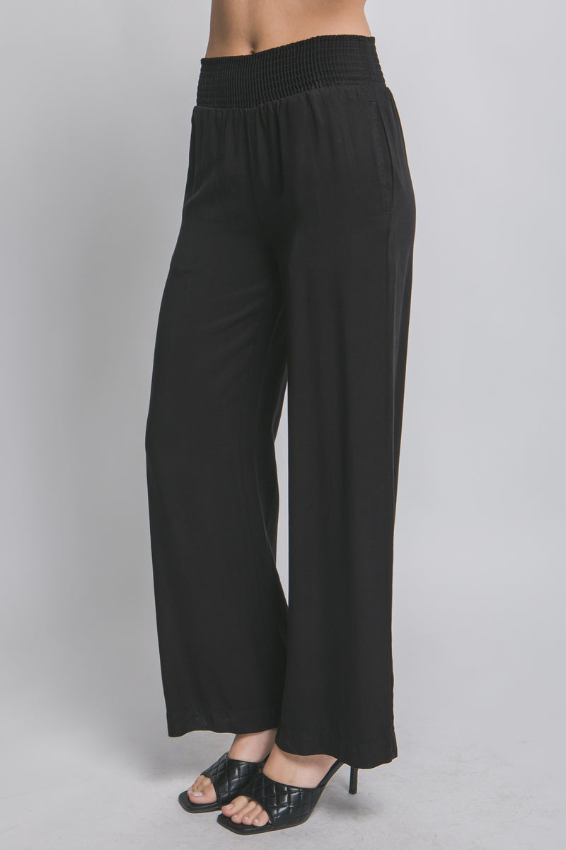 Walk in the Park Wide Leg Pants in Black