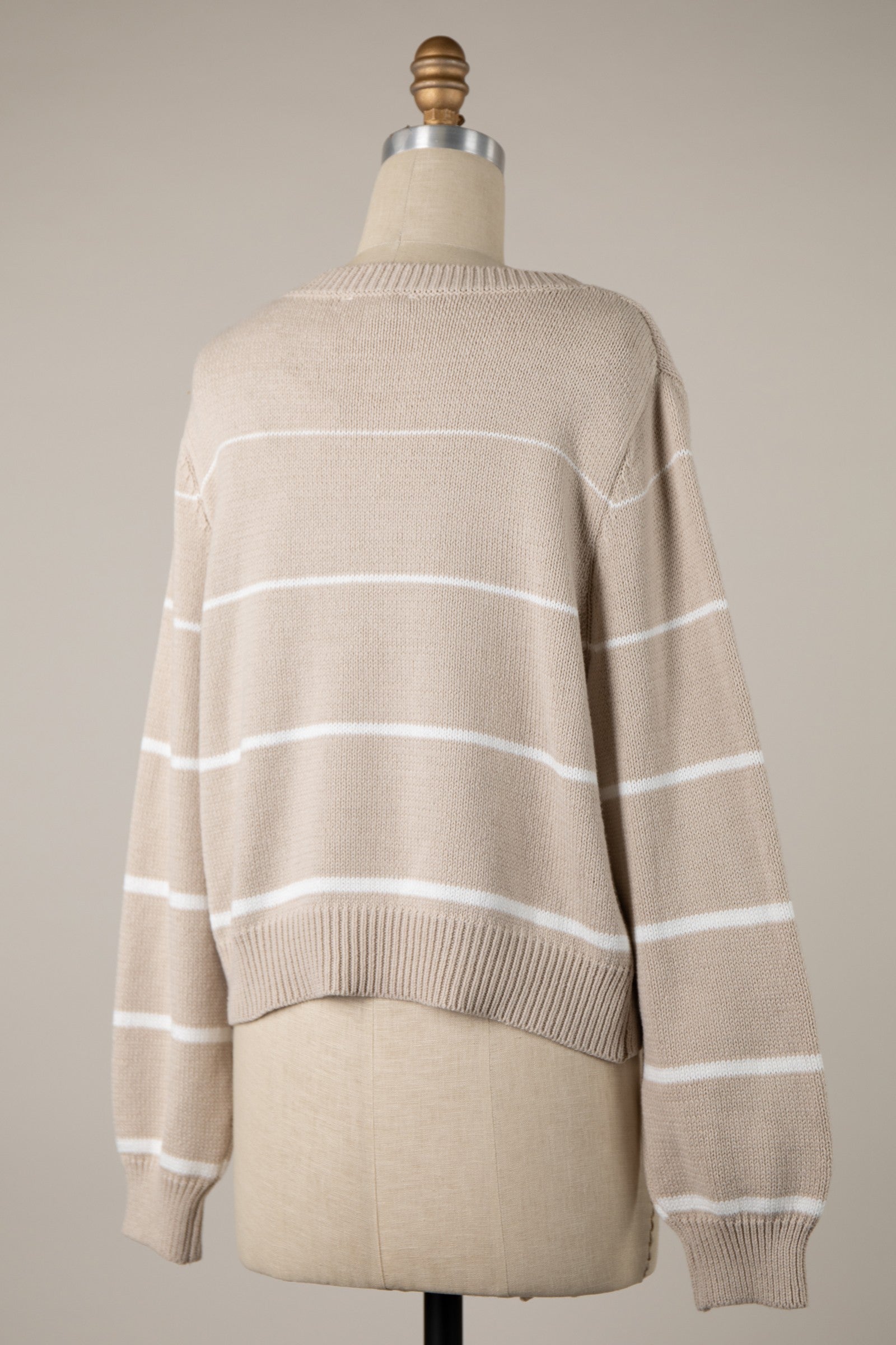 Cropped Sweater Striped More Colors