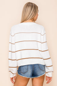 Cropped Sweater Striped