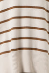 Neutral Choco Stripe Sweater