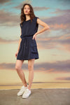 All is Navy Cargo Mini Dress FINAL SALE