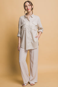 Boardwalk Oversized Linen Button Down MORE COLORS