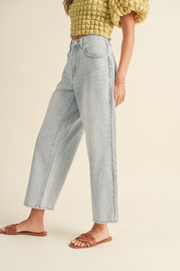 Ice Blue Cropped Denim FINAL SALE