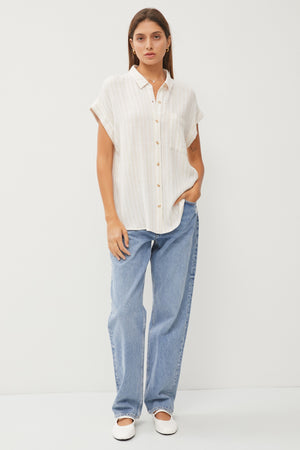 Clear Day button Down Top
