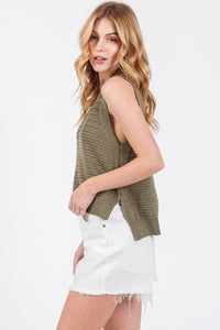 True Delight V Neck Sweater Tank MORE COLORS