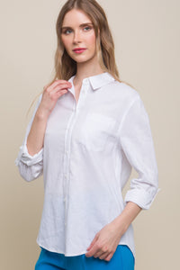 The Beachside Linen Button Down Top MORE COLORS