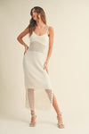 Crochet Vacay Maxi Dress In Ivory