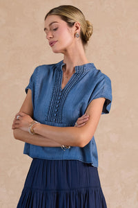 Ava Boxy Denim Top