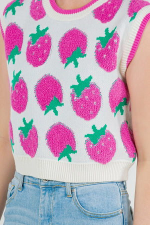 Strawberry Fields Sweater Vest