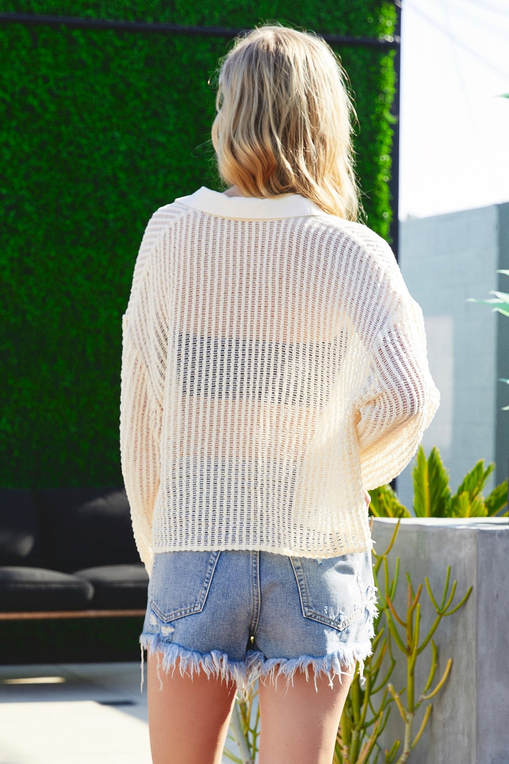 On The Road Open Knit Blouse