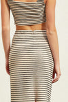 The Right Stripes Two Piece Set in Taupe