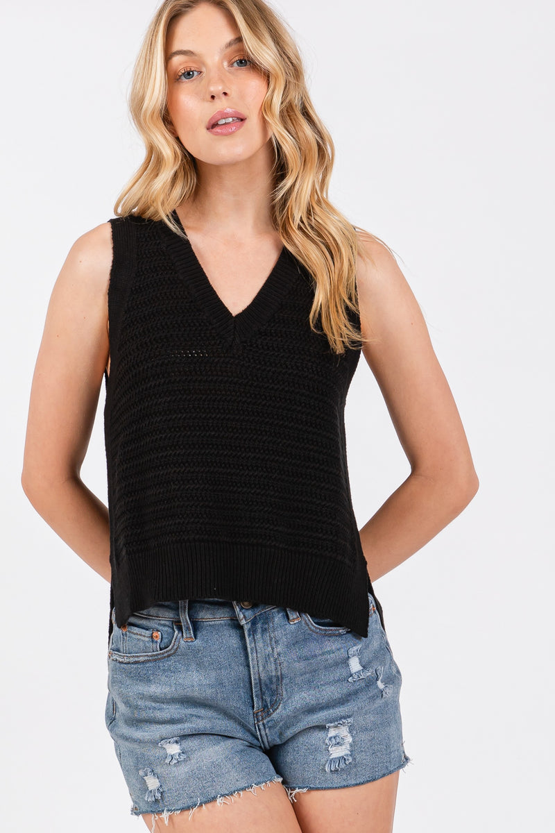 Forest Green V Neck Sweater