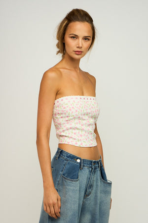 Country Side Floral Tube Top