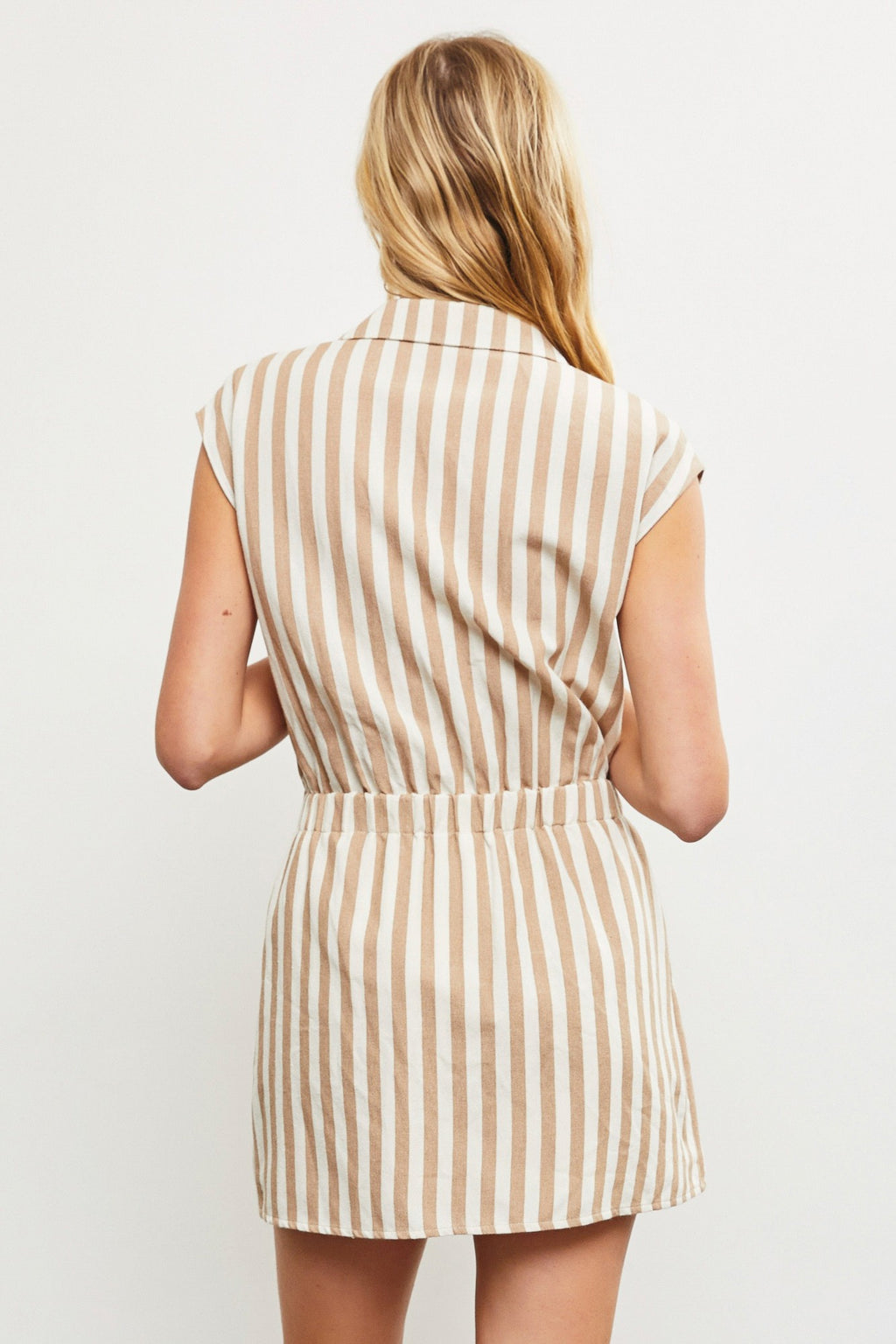 Twist and Shout Striped Romper Dress