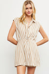 Twist and Shout Striped Romper Dress FINAL SALE