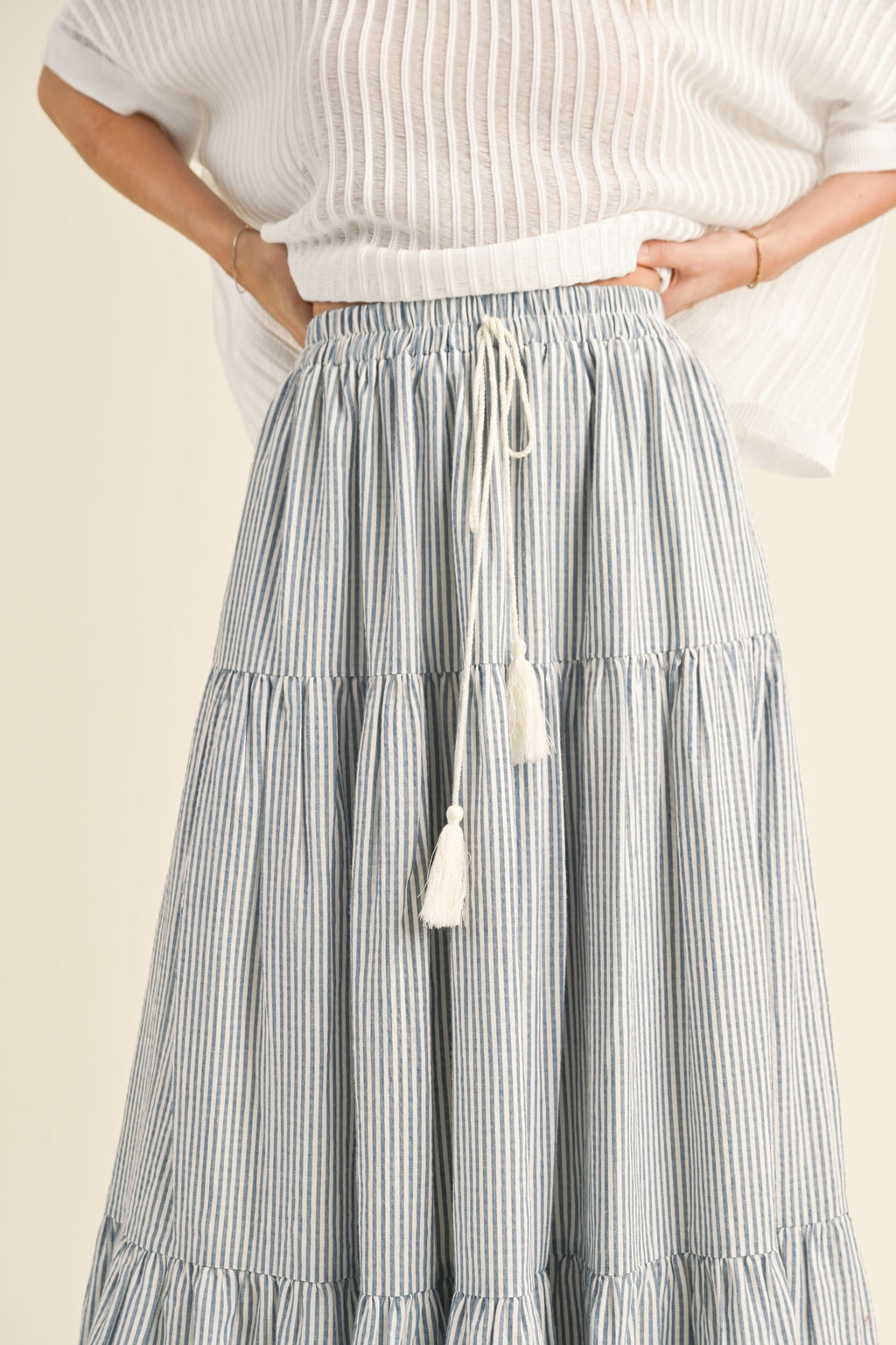 Juliet Striped Maxi Skirt