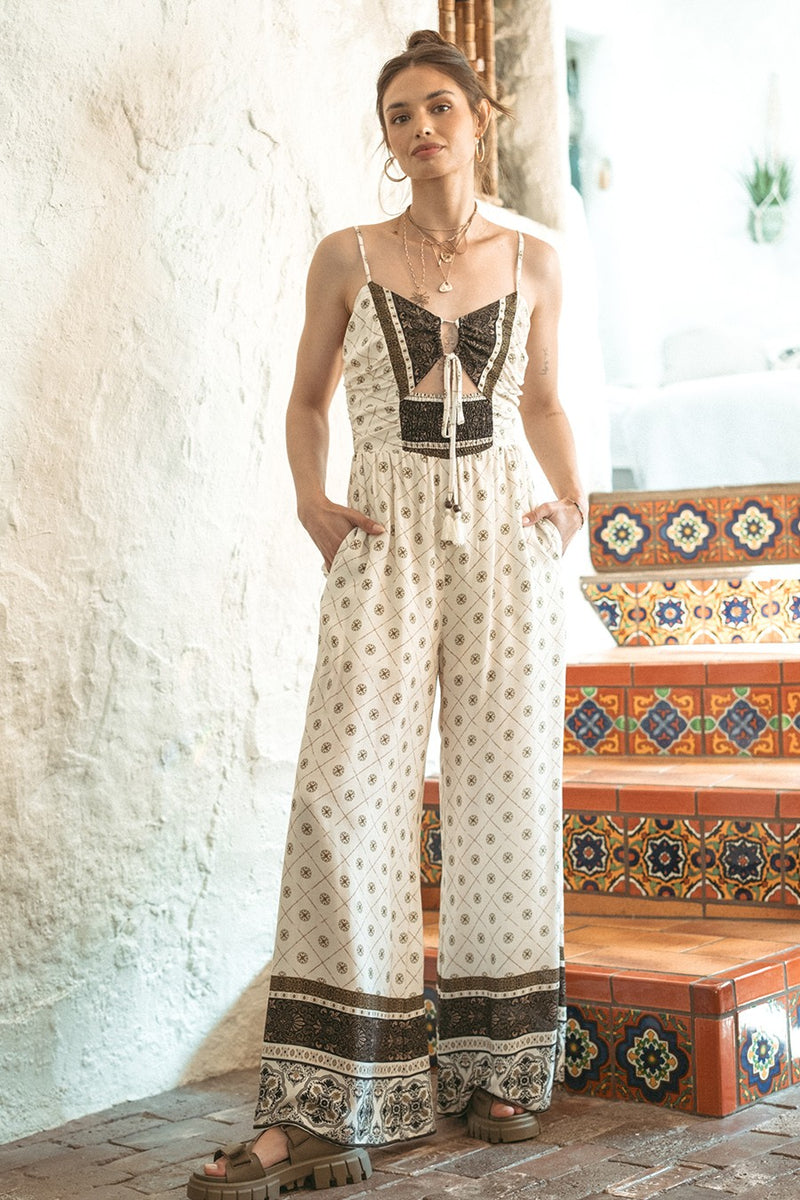 Bohemian Cutout Jumpsuit FINAL SALE