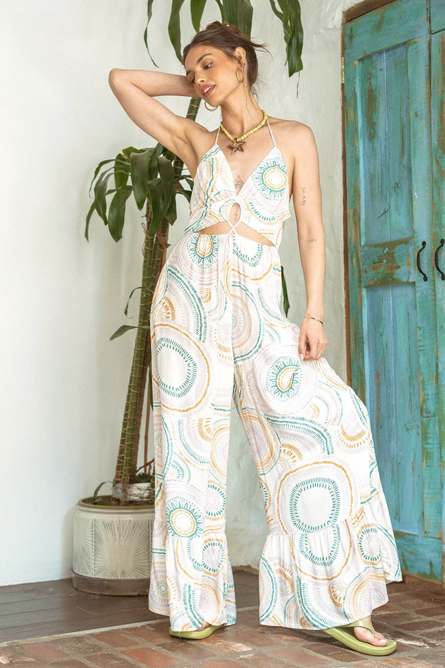 Circle in the sand Wide Leg Jumpsuit