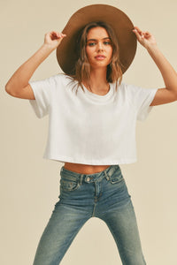 Cropped Basic T Shirt MORE COLORS