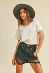 Cropped Basic T Shirt MORE COLORS