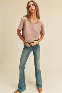 Cropped Basic T Shirt MORE COLORS