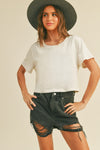 Cropped Basic T Shirt MORE COLORS