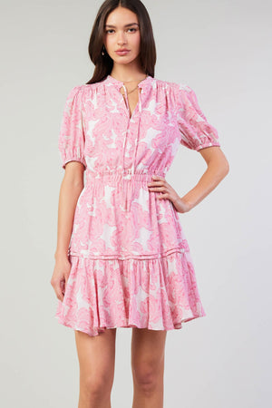 Pink Petunia Mini Dress