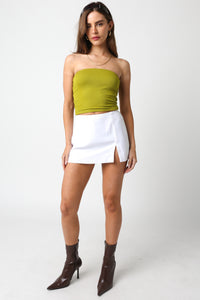 Showtime Micro mini White Skort