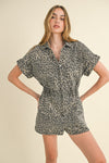 Wild One Animial Print Romper