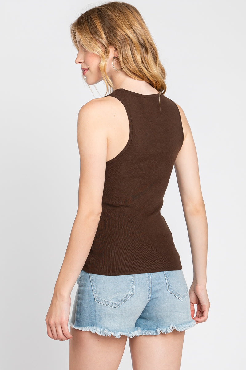 Chocolate Sweater Tank