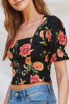 Eyes on You Floral Chiffon Top FINAL SALE