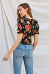 Eyes on You Floral Chiffon Top FINAL SALE