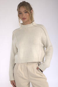 Seam Detail Long Sleeve Sweater