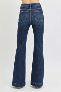 Becca High Rise Flare Patch Jeans