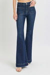 Becca High Rise Flare Patch Jeans